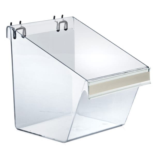 8"W x 6"D x 9"H Large Display Bucket W/ C-Channel, PK4
